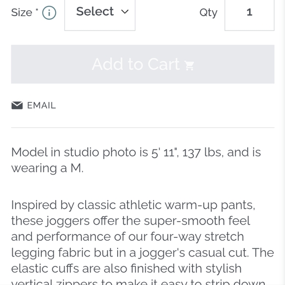 Zyia Navy Peak Zipper Jogger - Picture 4 of 4